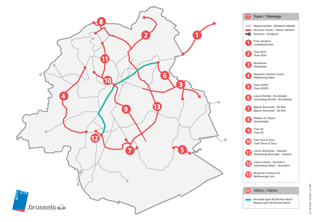 Plan tram + M3