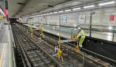 derde rail elektrische voeding metro