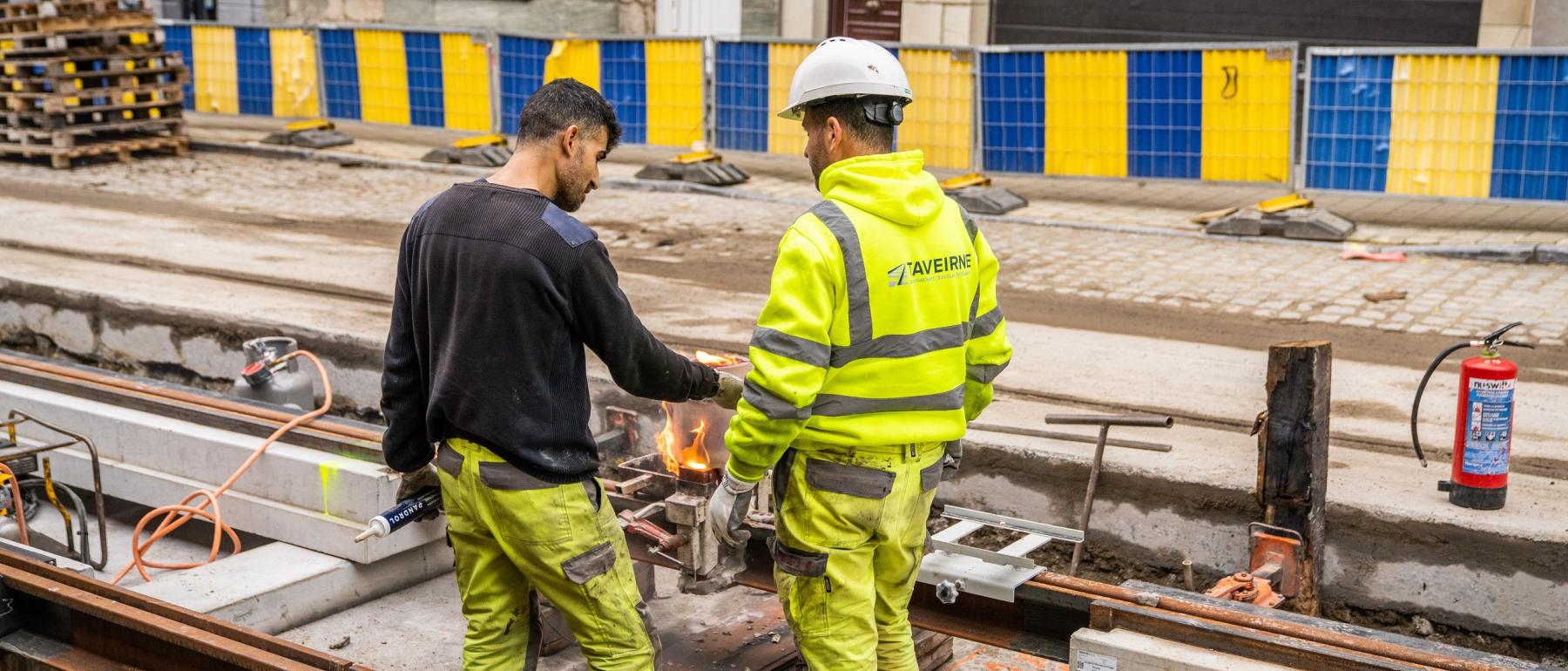 Chantier tram werf